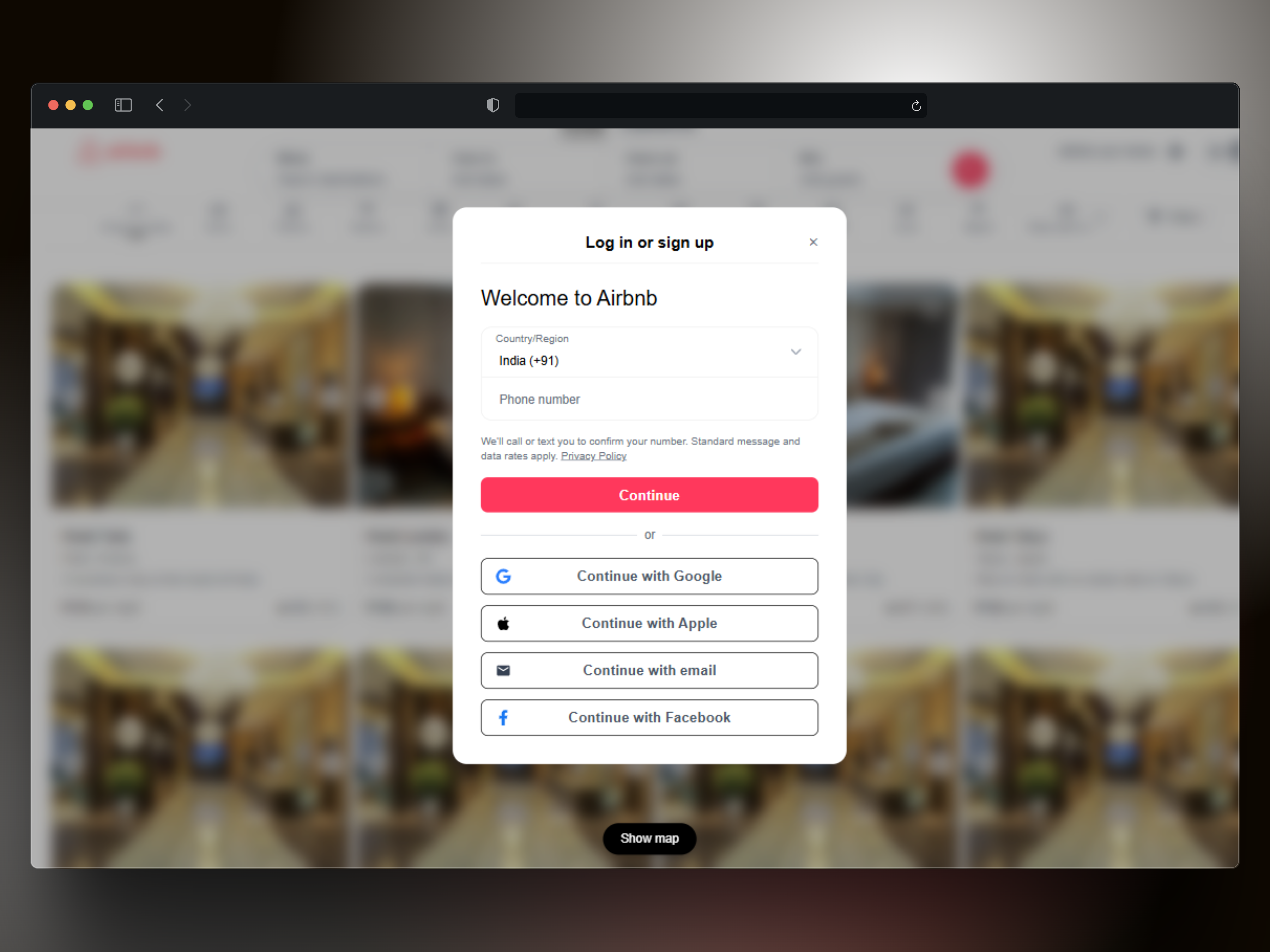 Airbnb Website - Dashboard