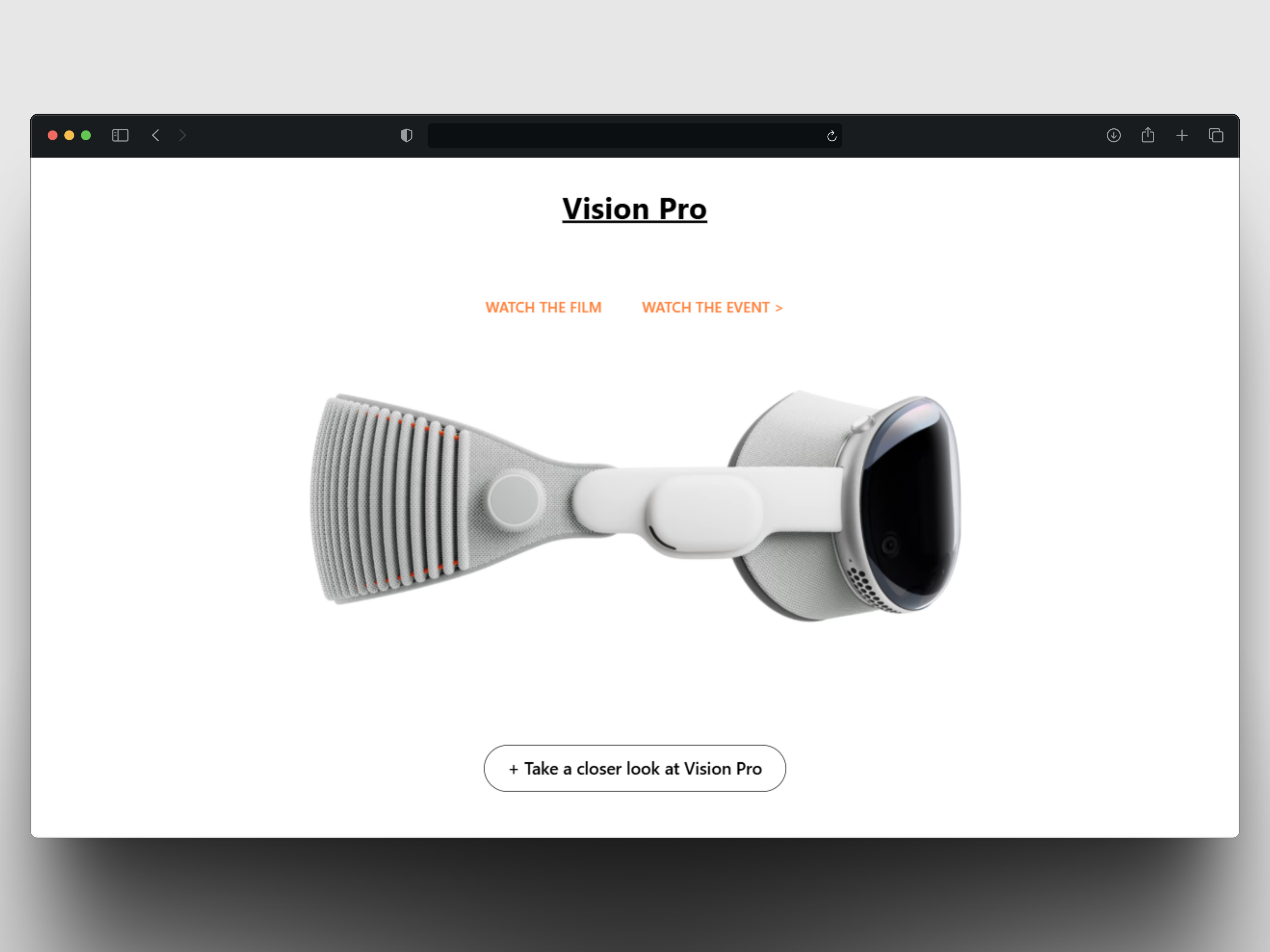 Apple Vision Pro - Interface